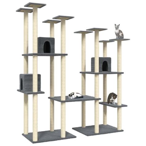 Yapp Arbre Chat Avec Griffoirs En Sisal Gris Fonc Cm Pg