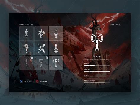 Character Selection 10 Character Creation Games Game Ui Design