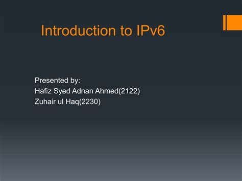 Why We Need Ipv6 Ppt