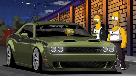 Simpsons Street Racers Wallpaper Hd Cartoons Wallpapers K Wallpapers