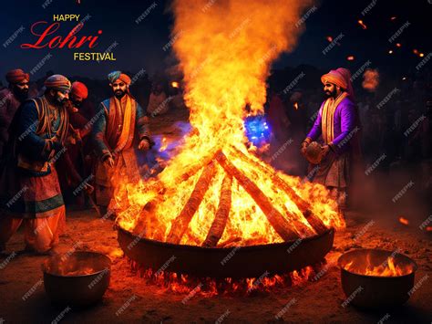 Premium PSD | Lohri celebration background