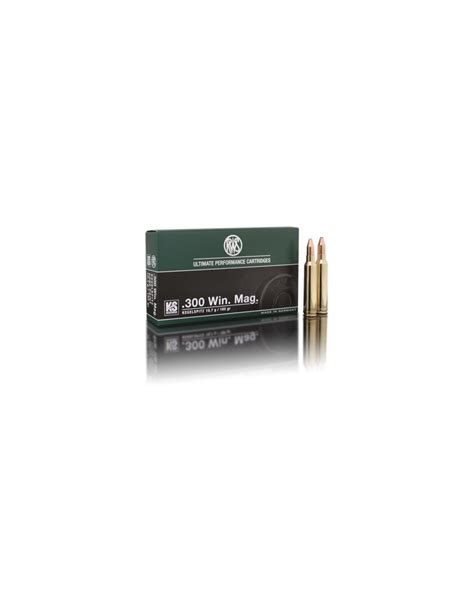 Munition De Grande Chasse RWS 300 Win Mag Kegelspitz KS 165gr