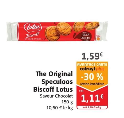 Promo The Original Speculoos Biscoff Lotus Chez Colruyt