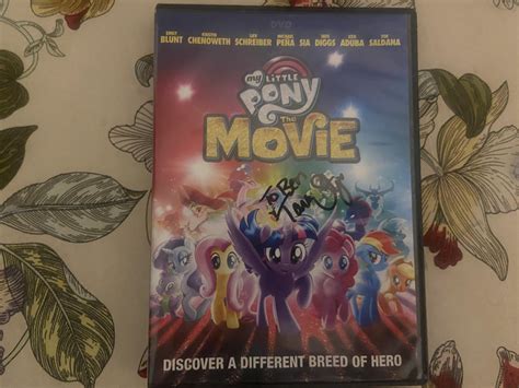 Tara Strong signed my DVD of MLP The Movie! : r/mylittlepony