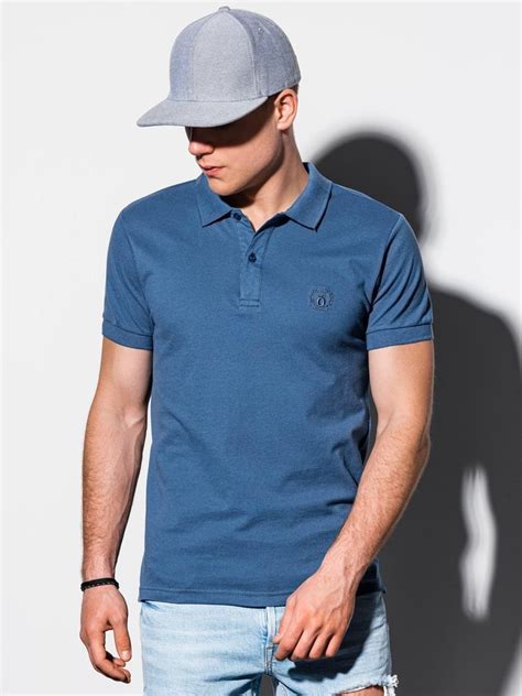 Men S Plain Polo Shirt S Dark Blue Modone Wholesale Clothing