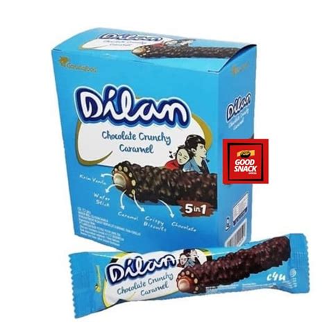 Jual Dilan Chocolate Crunchy Caramel Rolls Kotak Isi Pcs