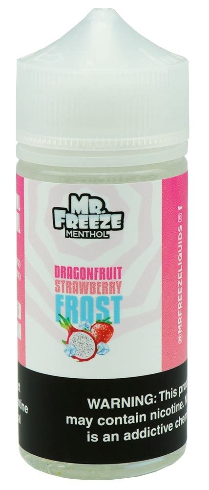 Essência Para Vaper Mr Freeze Dragonfruit Strawberry Frost 100ml0mg