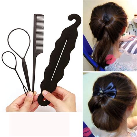 Aliexpress Buy New DIY Hair Braid Maker Tool 4pcs 1Set Ponytail