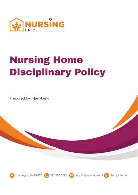 Free Nursing Home Disciplinary Policy Template Edit Online And Download