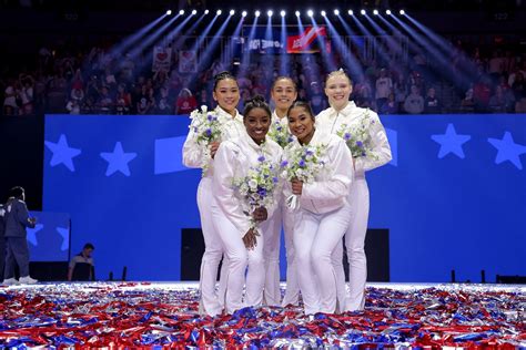 In Pictures Simone Biles And Usa Team Members Attend Last Training