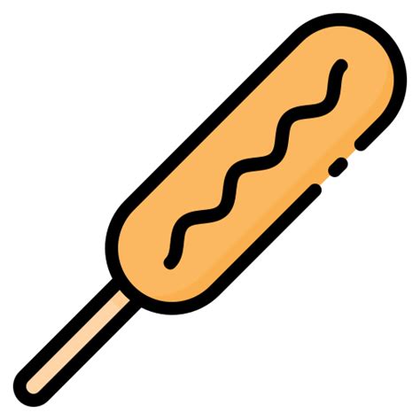 Icono De Corndog Generic Outline Color