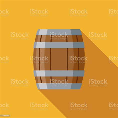 Cask Beer Flat Design Icon Stock Illustration Download Image Now