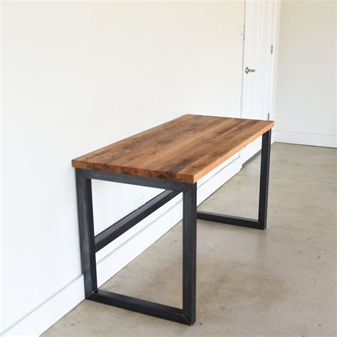 Industrial Wood Desk / 2 en 2022 | Escritorio de madera, Mesa de comedor de metal, Muebles de ...