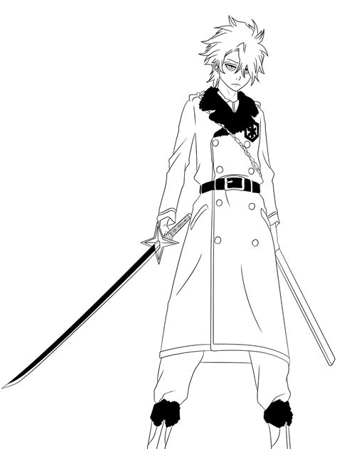 Bleach 591 Lineart Captain Hitsugaya By Tobeyd On Deviantart