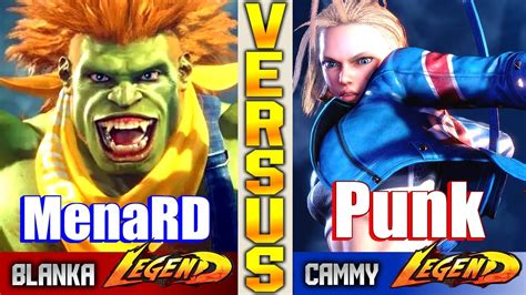 Sf Menard Blanka Vs Cammy Punk High Level Youtube