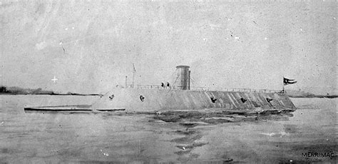 Confederate Navy Ship The Ironclad CSS Virginia