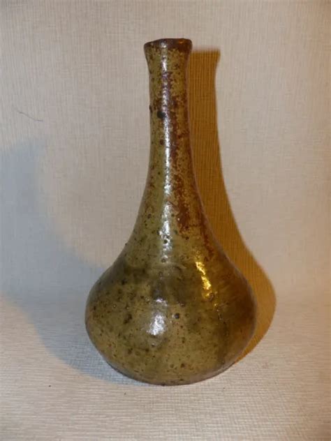 CLAUDE MARCAGGI VASE Soliflore La Borne Gres Art Populaire Art Pottery