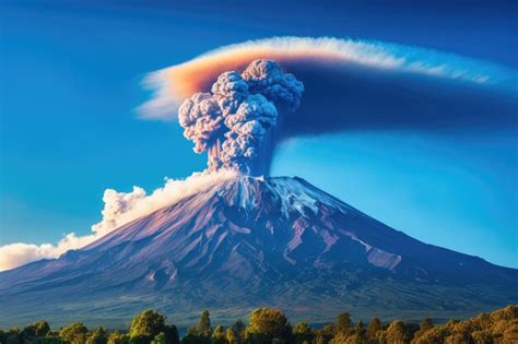 Premium AI Image | Eruption of Volcanic Kilimanjaro