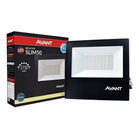 Refletor Slim Led 50w 6500k Avant Bopalux