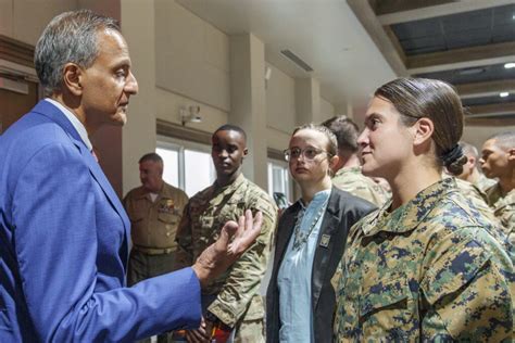 Deputy Secretary Of State Richard Verma Visits With Citadel Cadets And