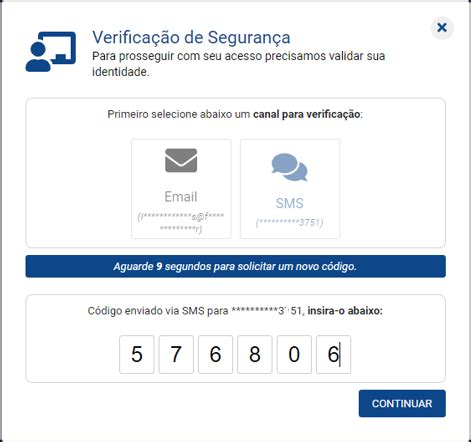 Verificação em duas etapas Funsejem Portal do Participante