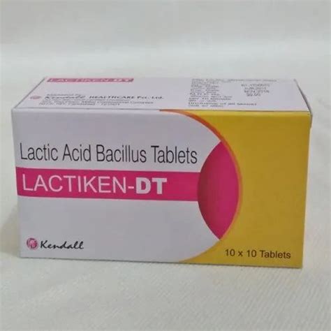 Lactiken-DT Lactic Acid Bacillus Tablets, Packaging Type: Box ...