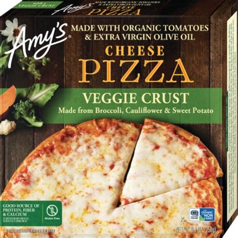 Amy's Cheese Gluten Free Veggie Crust Personal Frozen Pizza, 9.1 oz - Fry’s Food Stores