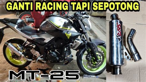 MOTOR SPORT YAMAHA MT 25 GANTI KNALPOT RACING SEPOTONG HEADER STANDAR