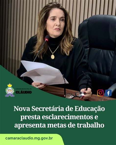 Nova Secret Ria De Educa O Presta Esclarecimentos E Apresenta Metas De