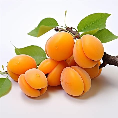 Premium Ai Image A Bunch Of Orange Fruit With Green Leaves On A Branch