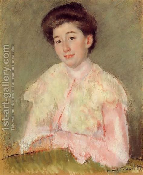 Portrait Of A Lady Painting By Mary Cassatt Reproduction 1st Art