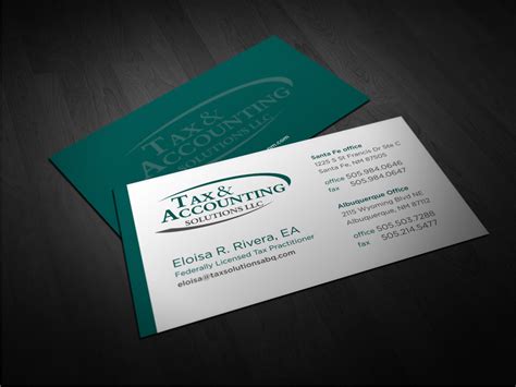 41 Modern Elegant Accounting Business Card Designs for a Accounting business in United States