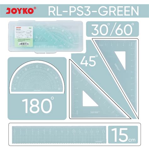 Jual Ruler Penggaris Joyko RL PS3 1 Set 4 Pcs Shopee Indonesia