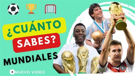 Cuánto SABES de los MUNDIALES 40 Preguntas de Trivia de Fútbol