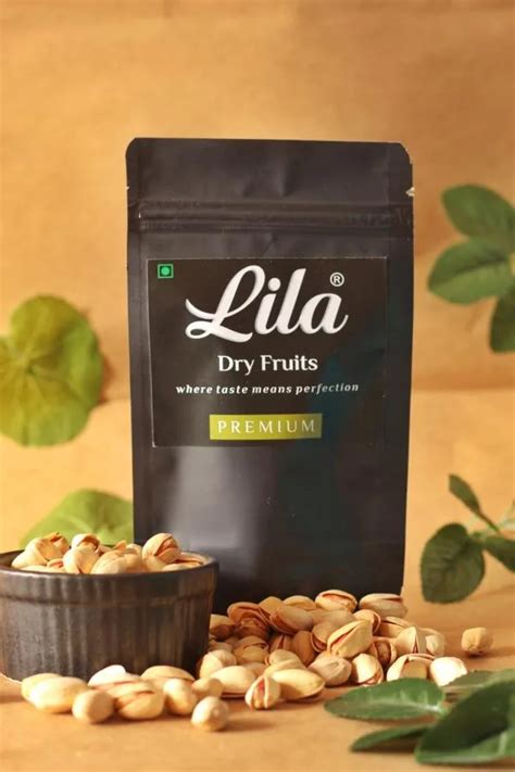 Lila Dry Fruits Premium Roasted And Salted Pistachios 100g Pouch Pack Namkeen Pista Dry Fruit