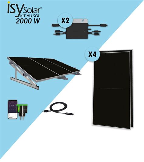 Kit Panneau Solaire Au Sol W Plug And Play