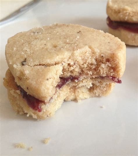 Brown Butter Shortbread Jam Sandwich Cookies