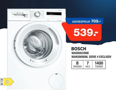 Bosch Wasmachine Wan Nl Serie Exclusiv Aanbieding Bij Electroworld