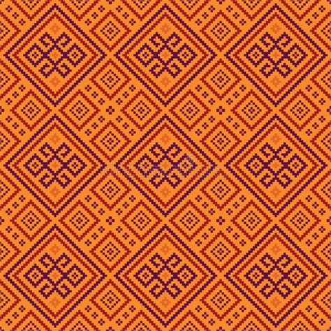 Ethnic Geometry Pattern Motif Boho Retro Textile Ikat Vector Graphic