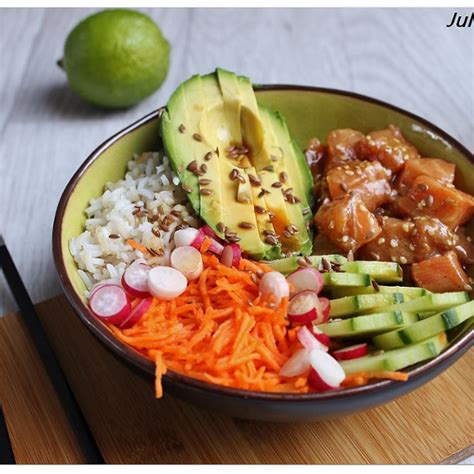 Recette Poke Bowl Au Saumon Marin Soja Miel S Same