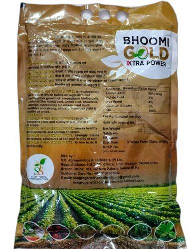 Bio Tech Grade Packaging Size 5 Kg Bhoomi Gold Xtra Power Fertilizer