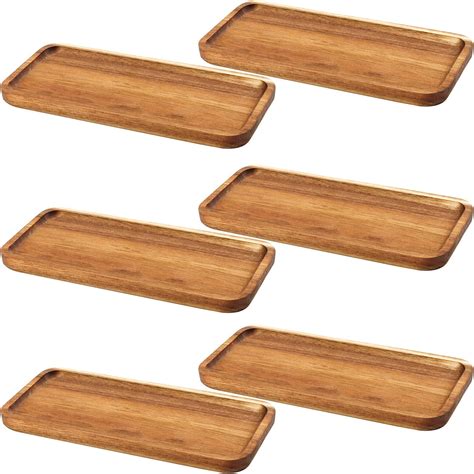 Amazon Rtteri Pcs Mango Wooden Serving Platters Rectangular