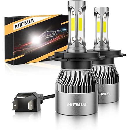 MIFMIA Foco LED 9003 H4 Para Faros Delanteros Haz Alto Bajo 15 000