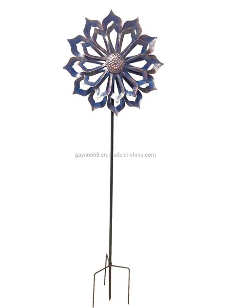 360 Degree Spinning Over 2m Height Metal Wind Spinner for Outdoor Yard