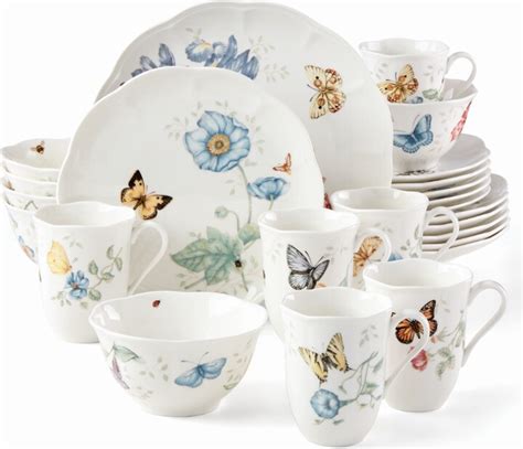 Lenox Butterfly Meadow 24 Pc Dinnerware Set Service For 6 Created For