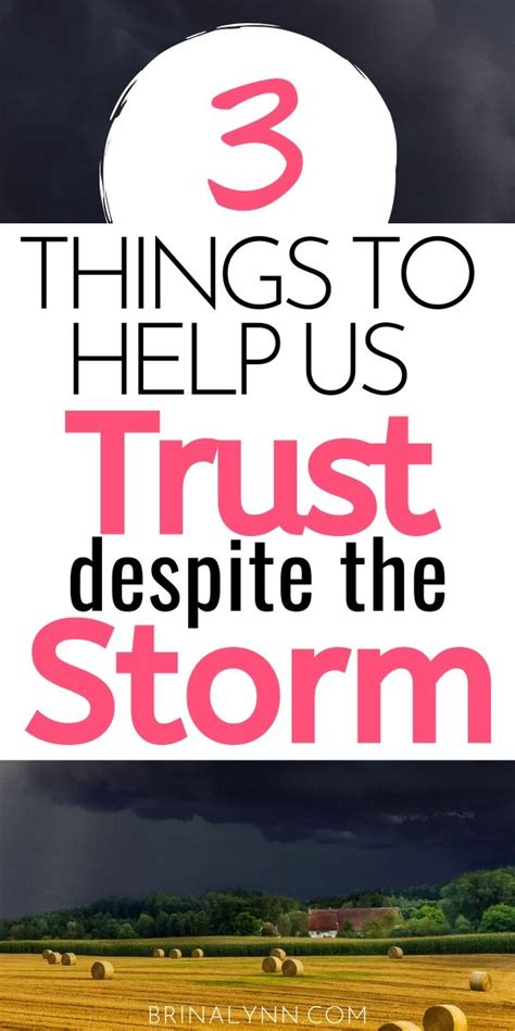 3 Things to Help Us Trust Despite the Storm - BrinaLynn