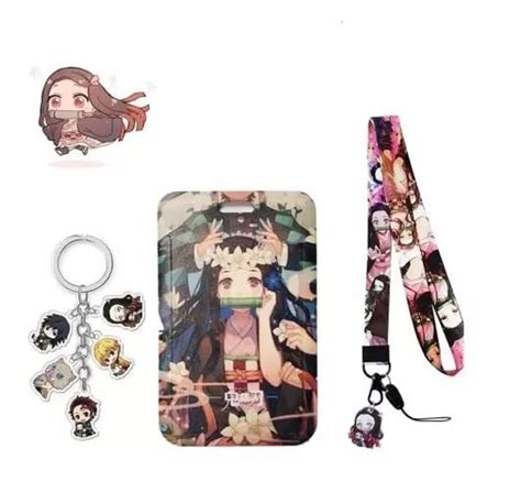 Porta Carnet Credencial Hyr Demon Slayer Anime Lanyard Para En Venta