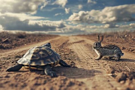 Rabbit And Turtle Race Stock Photos Images And Backgrounds For Free