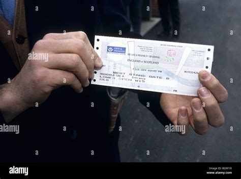 Ticket to England v Scotland rugby match Stock Photo - Alamy