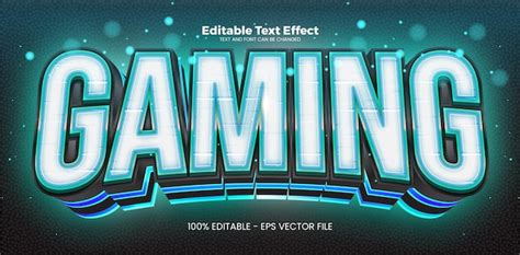 Premium Vector Gaming Editable Text Effect In Modern Trend Style